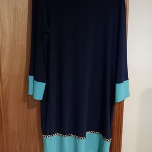 Camryn Navy and Teal Dress